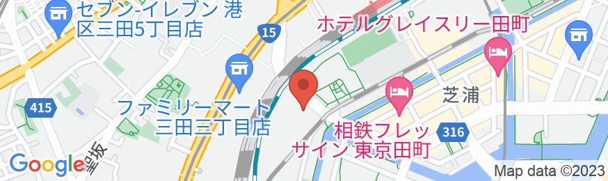 住友不動産ホテル ヴィラフォンテーヌグランド東京田町の地図