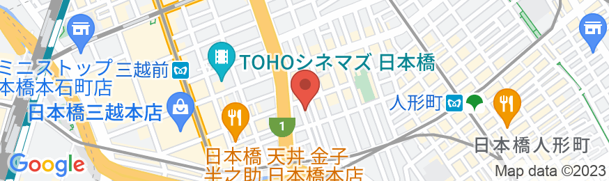 住友不動産ホテル ヴィラフォンテーヌ東京日本橋三越前の地図