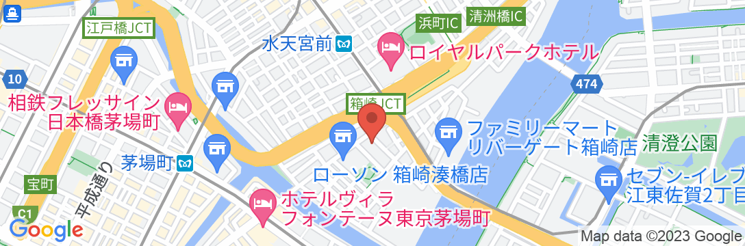 住友不動産ホテル ヴィラフォンテーヌ東京日本橋箱崎の地図