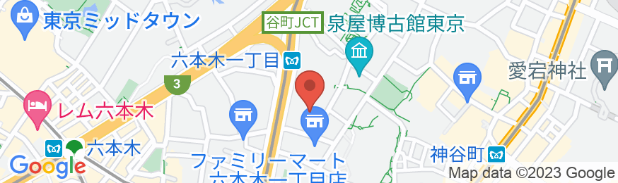 住友不動産ホテル ヴィラフォンテーヌグランド東京六本木の地図