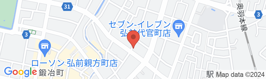 ホテルハイパーヒルズ弘前(BBHホテルグループ)の地図