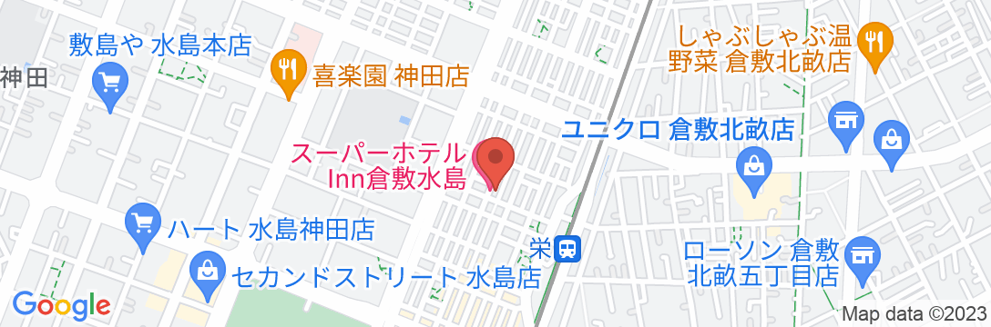 天然温泉 桃太郎の湯 スーパーホテルInn倉敷水島の地図