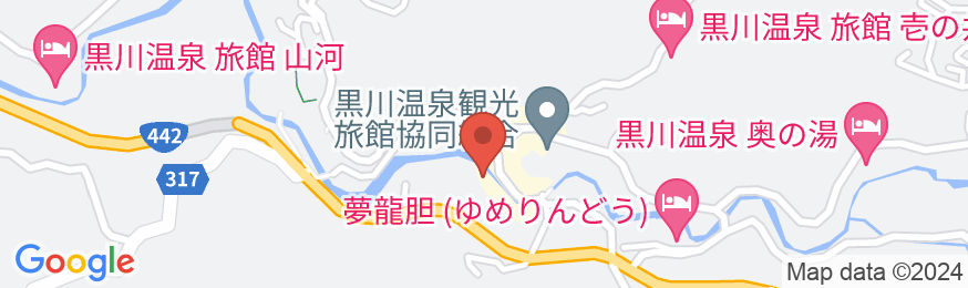 黒川温泉 山の宿 新明館の地図
