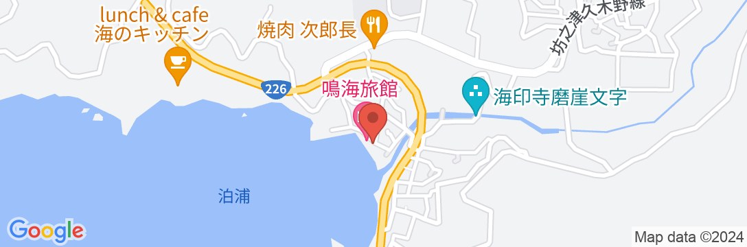 鳴海旅館の地図
