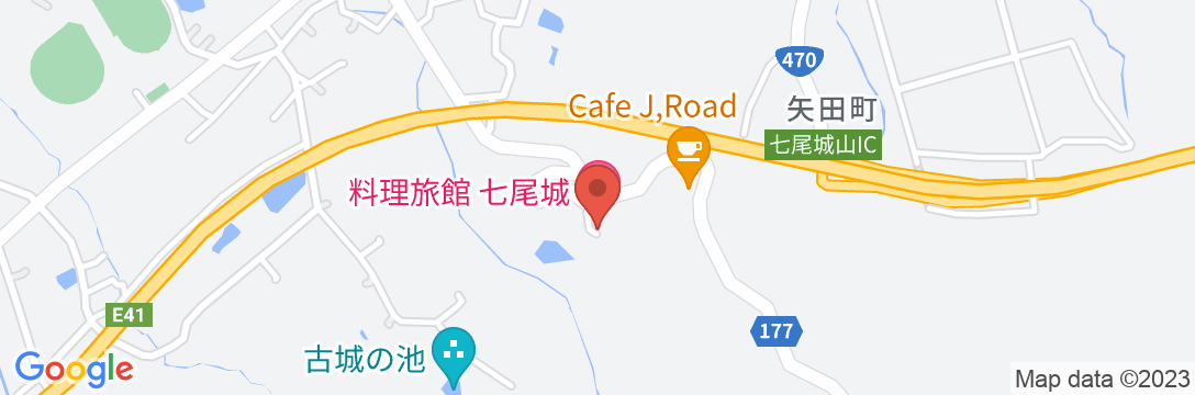 料理旅館 七尾城の地図