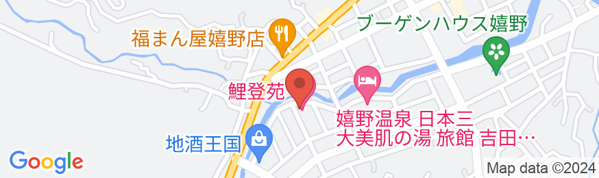 嬉野温泉 割烹旅館 鯉登苑(りとうえん)の地図