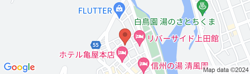 戸倉上山田温泉 遊子 千曲館の地図