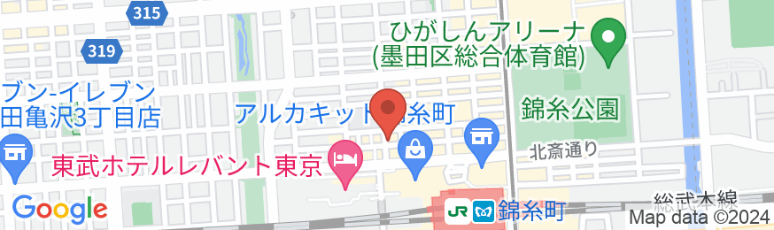カプセルイン錦糸町の地図