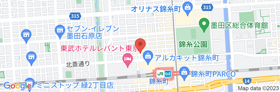 カプセルイン錦糸町の地図