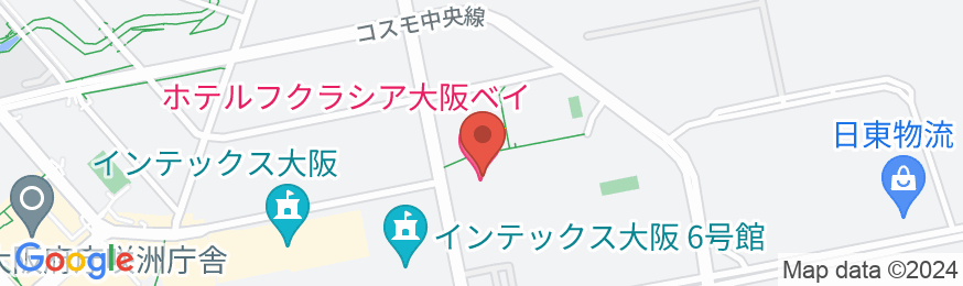 ホテルフクラシア大阪ベイの地図