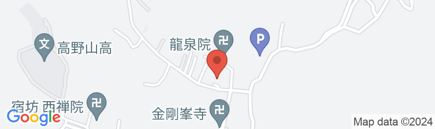 高野山温泉 福智院の地図