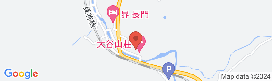山口県 長門湯本温泉 大谷山荘の地図