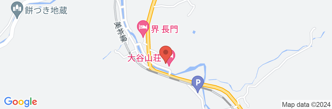 山口県 長門湯本温泉 大谷山荘の地図