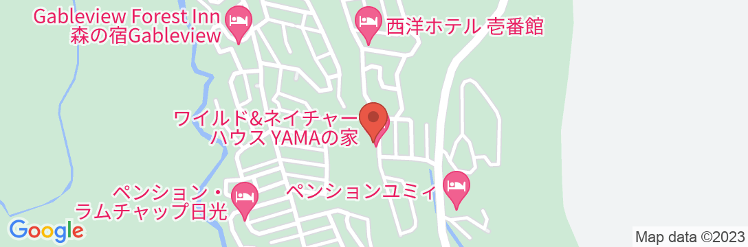 ワイルド&ネイチャーハウス YAMAの家の地図