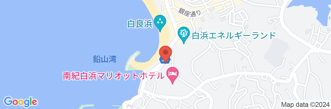 白浜温泉 ホテル三楽荘の地図