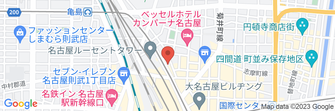 サイプレスホテル 名古屋駅前(旧 ホテルサンルートプラザ名古屋)の地図