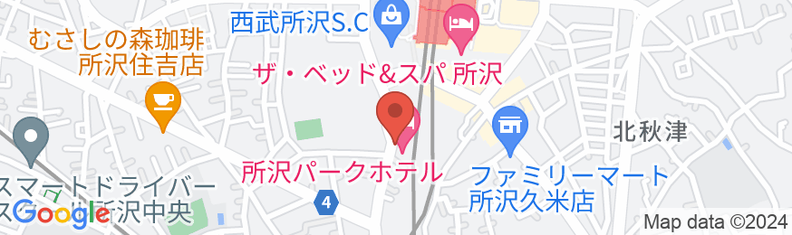 所沢パークホテルの地図