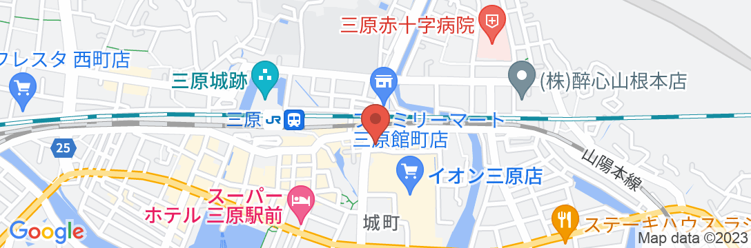 三原シティホテルの地図