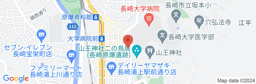 ビジネスホテル ニュートップの地図