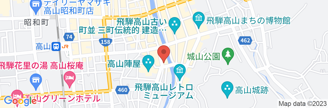 飛騨高山 本陣平野屋 別館の地図