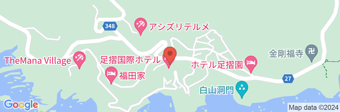 あしずり温泉郷 足摺国際ホテル の地図