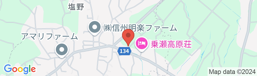 乗瀬高原荘の地図