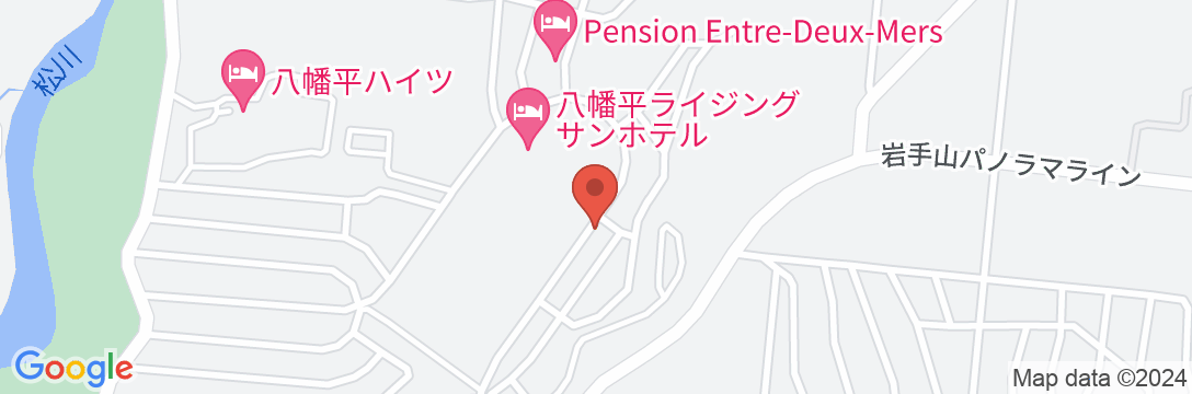 八幡平温泉郷 ペンション ムースの地図