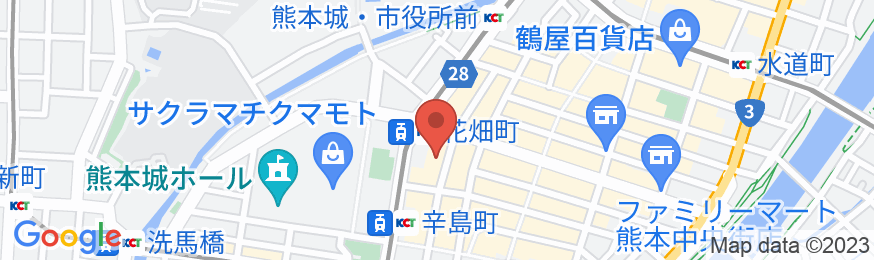 熊本グリーンホテルの地図