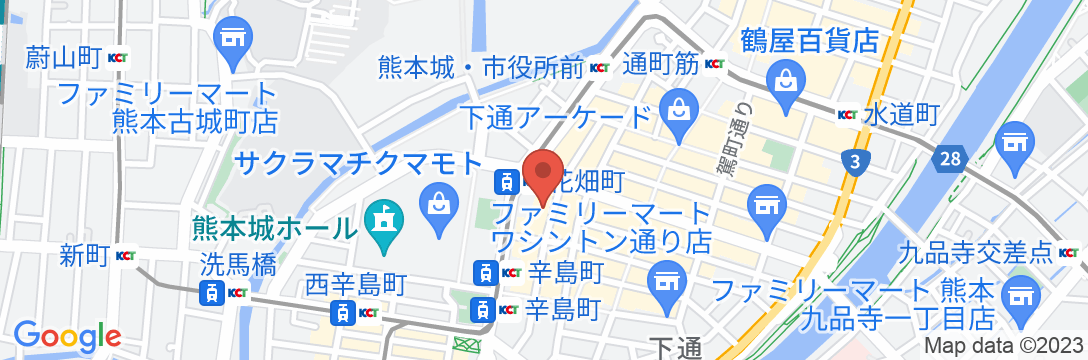 熊本グリーンホテルの地図