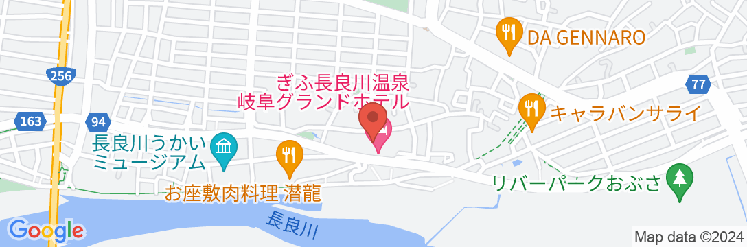 長良川温泉 岐阜グランドホテルの地図