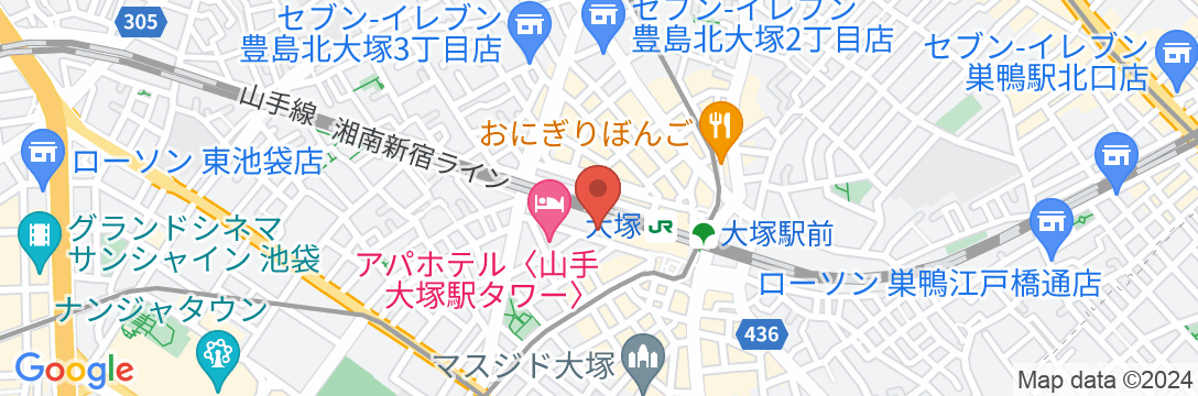 ホテル ベルクラシック東京の地図
