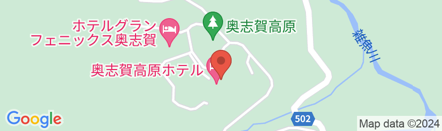 奥志賀高原ホテルの地図
