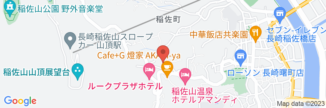 稲佐山観光ホテルの地図