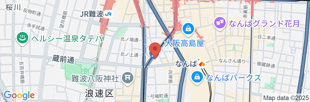 グランパスinn大阪なんばの地図