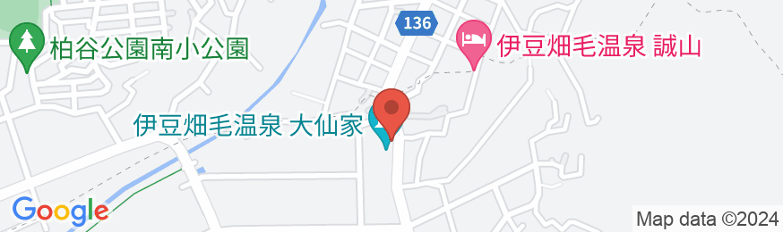 伊豆畑毛温泉 大仙家の地図