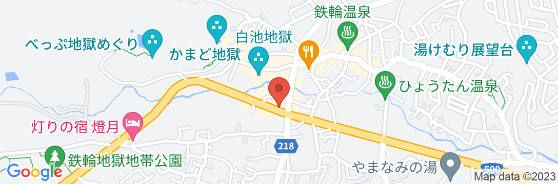別府鉄輪温泉 源泉の湯宿 ホテル鉄輪の地図