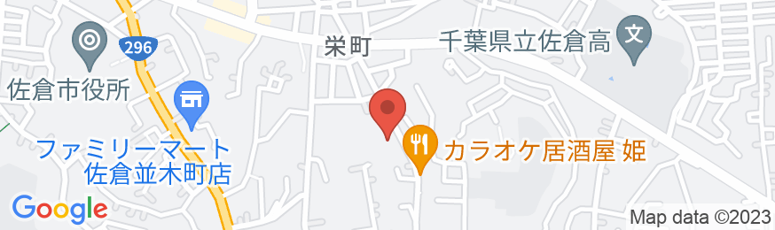 佐倉プラザホテルの地図