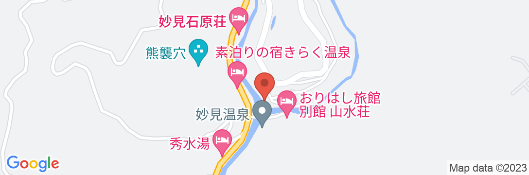 妙見温泉 田島本館の地図