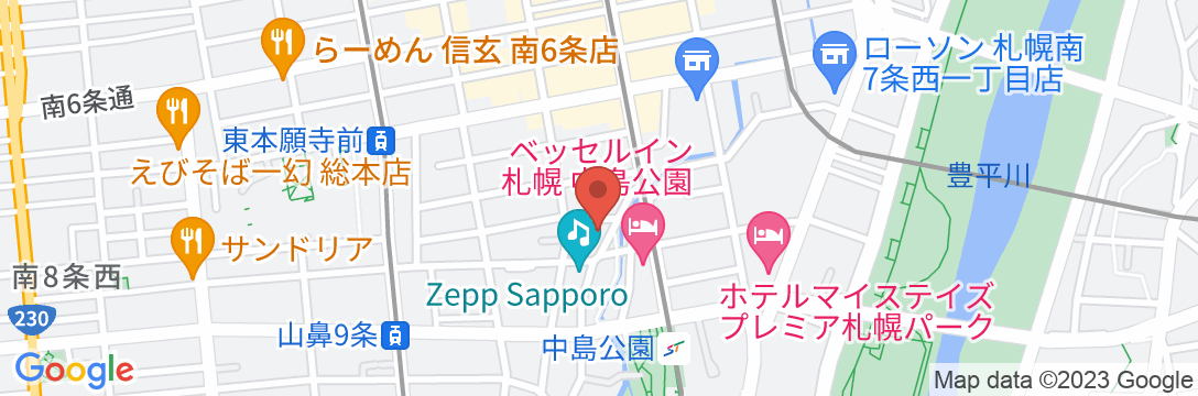 札幌オリエンタルホテルの地図