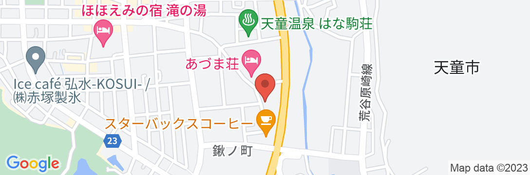 天童温泉 栄屋ホテルの地図