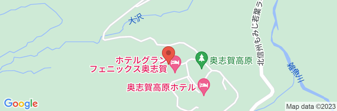 奥志賀高原シャレークリスチャニアの地図