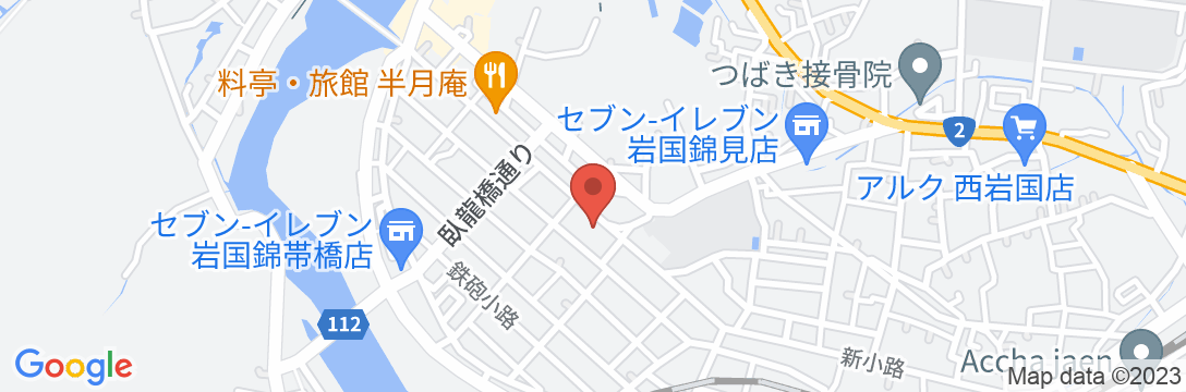元祖岩国寿司の宿 三原家の地図