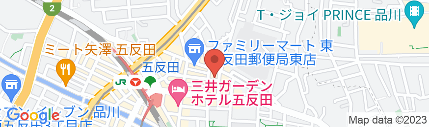 月極倶楽部 東五反田の地図