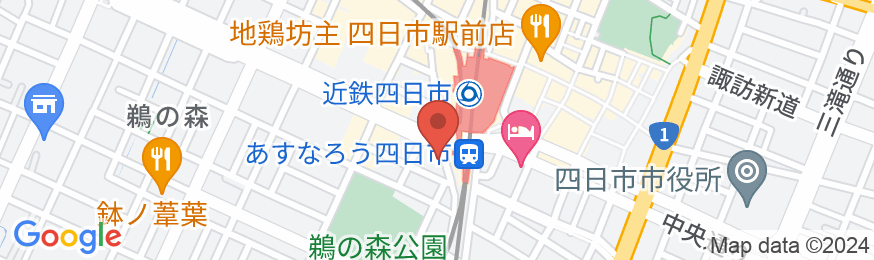 スーパーホテル四日市駅前の地図
