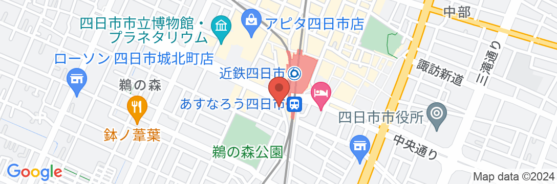 スーパーホテル四日市駅前の地図