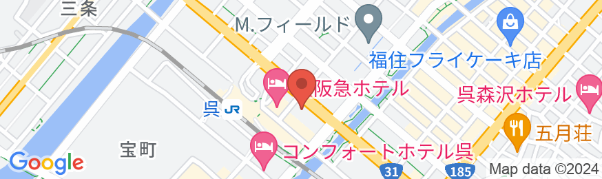 ビジネスホテルクレの地図