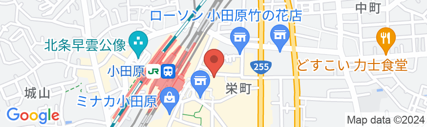 ホテルとざんコンフォート小田原の地図