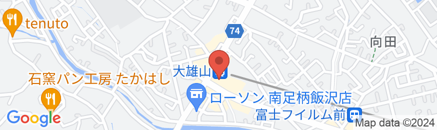 ホテルとざんコンフォート大雄山の地図
