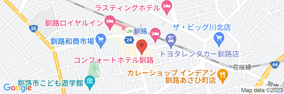 コンフォートホテル釧路の地図