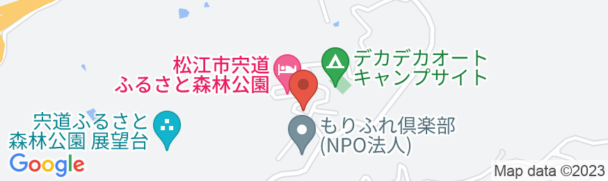 松江市宍道ふるさと森林公園の地図